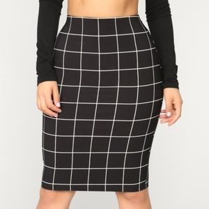 Fashion Nova - Striped Pencil Skirt - New NWT
